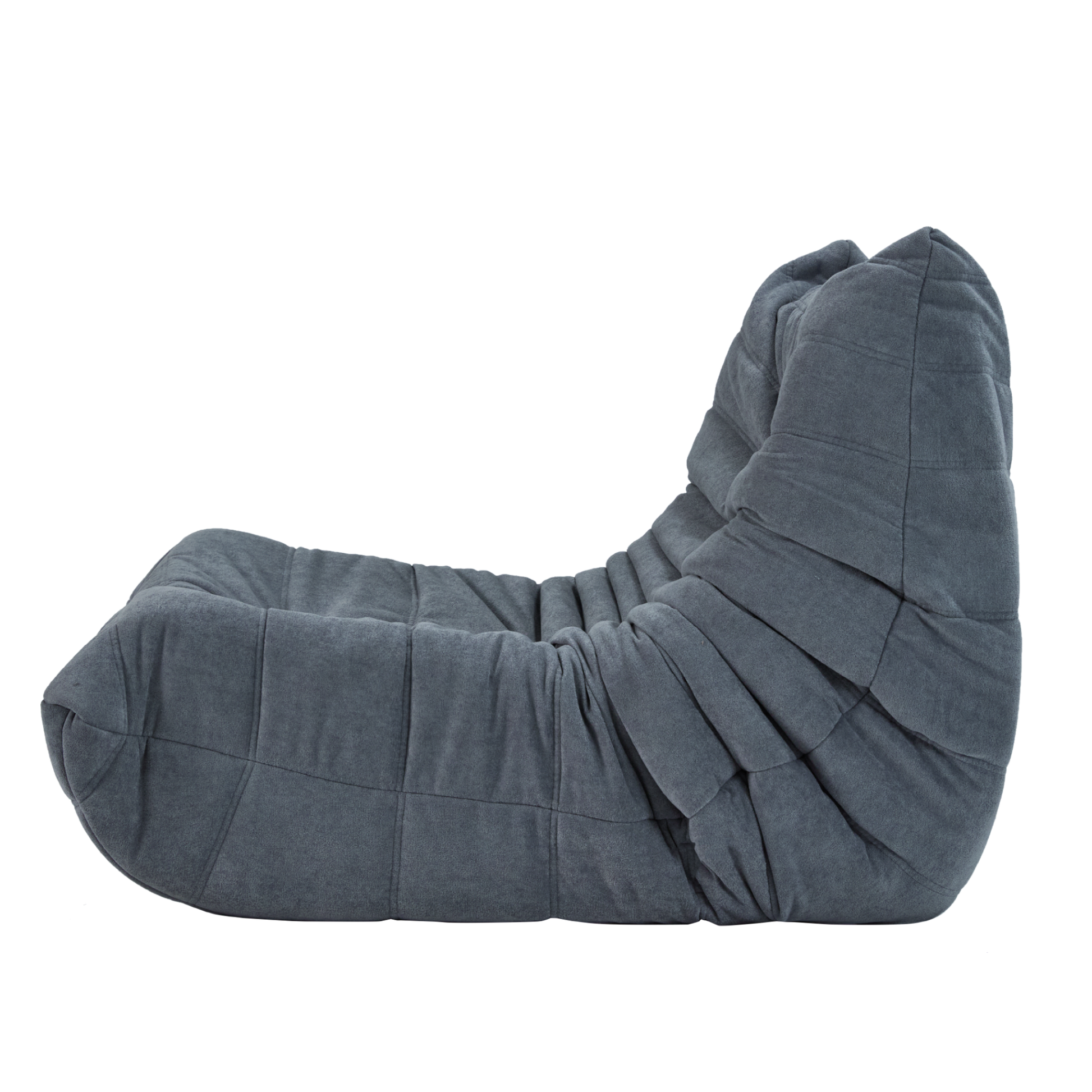 Floor Sofa Bean Bag Chair For Adults Fireside Bean Bag Lounger Memory Foam Chair For Home, Office, Apartment Or Gaming Venue Plain Grey Polyester Primary Living Space Firm Art Deco Armless Foam Polyester Blend