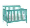 Riley 4 In 1 Convertible Crib Turquoise Turquoise Wood