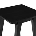 Japandi Minimal Solid Wood Side Table Black Black Mdf Mdf