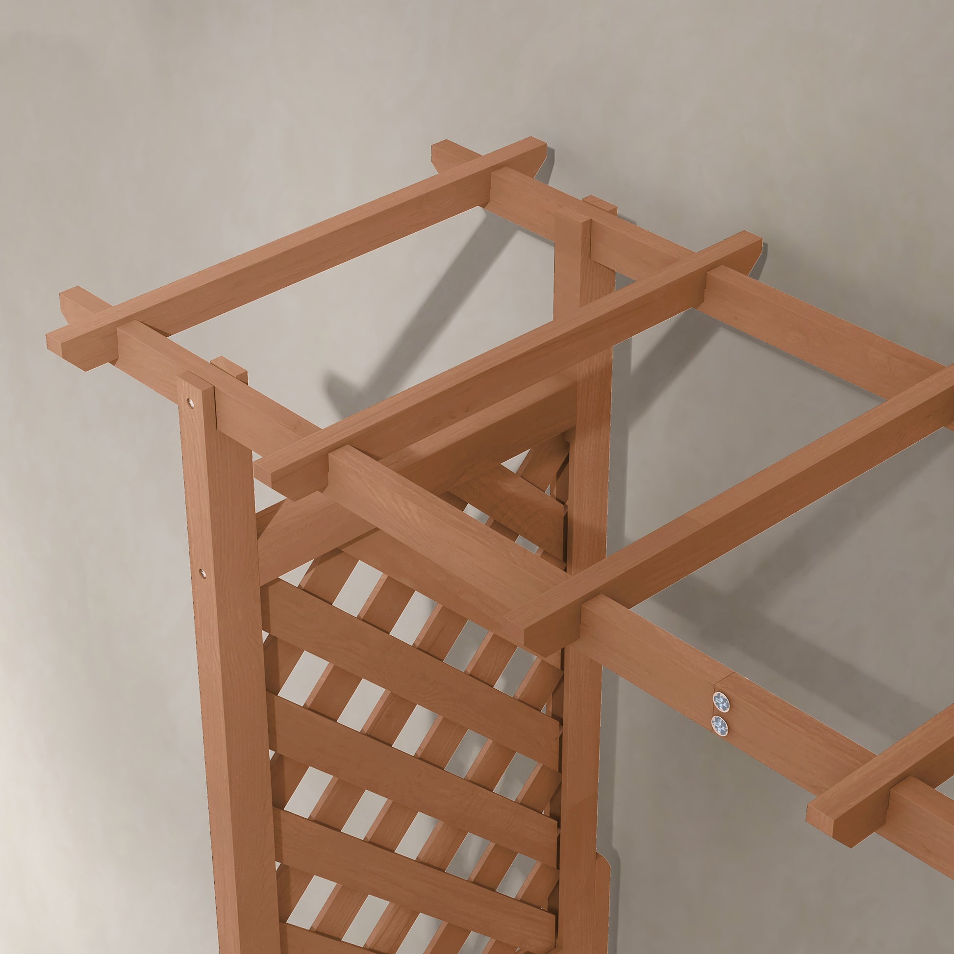 hanging lattice planter Outsunny Raised Garden Bed With Arch Trellis For Vine Climbing Plants, Hanging Flowers, 70.75" Tall Outdoor Wood Planter Box With Drainage Hole &