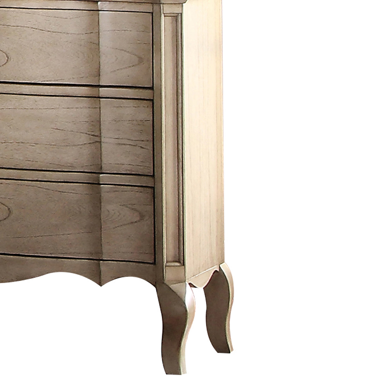 Antique Taupe 3 Drawer Nightstand Taupe 3 Drawers Bedroom Rectangle Felt Lined Drawers Solid Wood