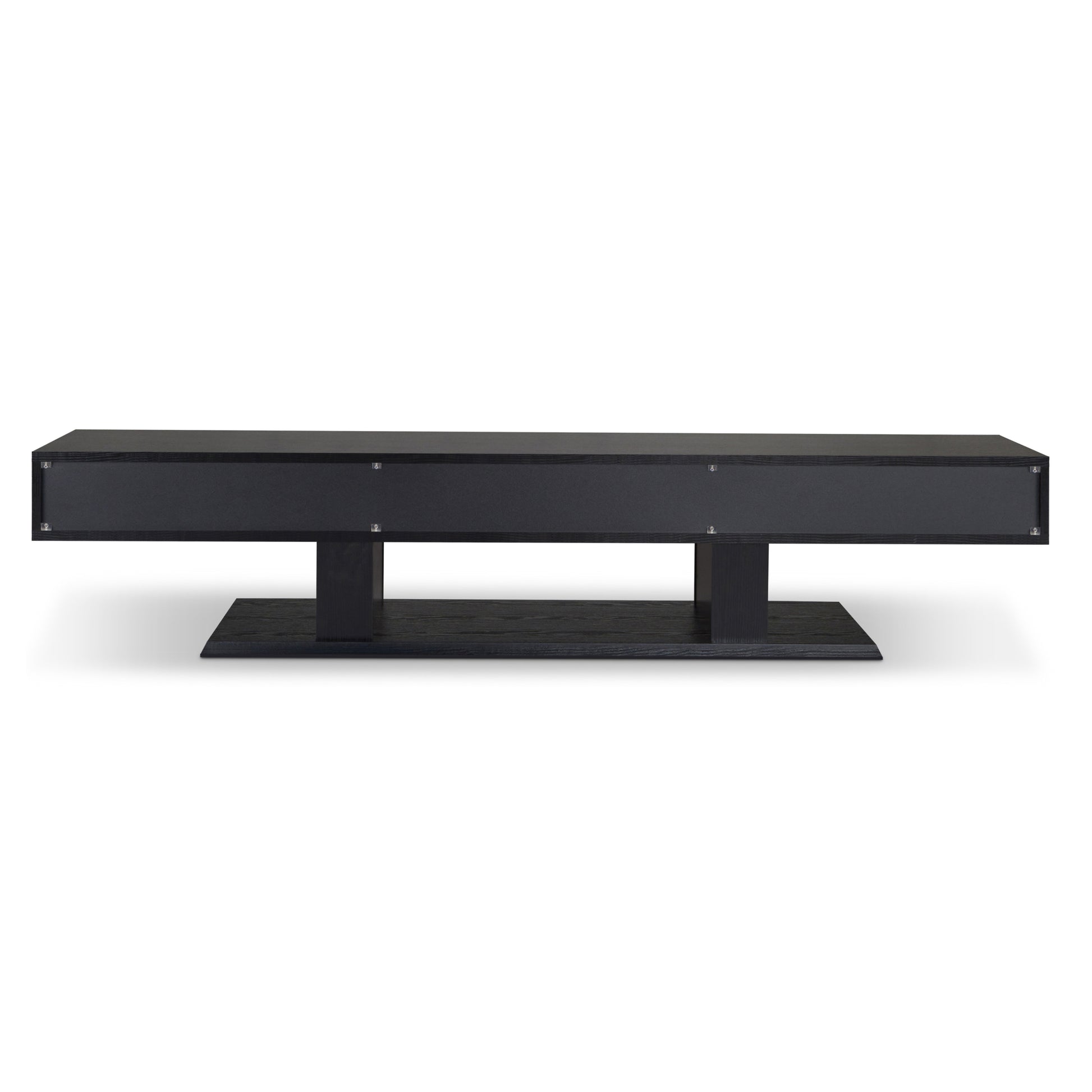 Black 3 Drawer Tv Stand Black Primary Living Space 50 59 Inches Transitional Wood