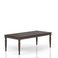 Deep Coffee Expandable Dining Table Coffee Solid Wood Mdf