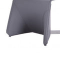 Fullyupholstered Metal Frame Dining Chair, Set Of 2, Gray Gray Metal