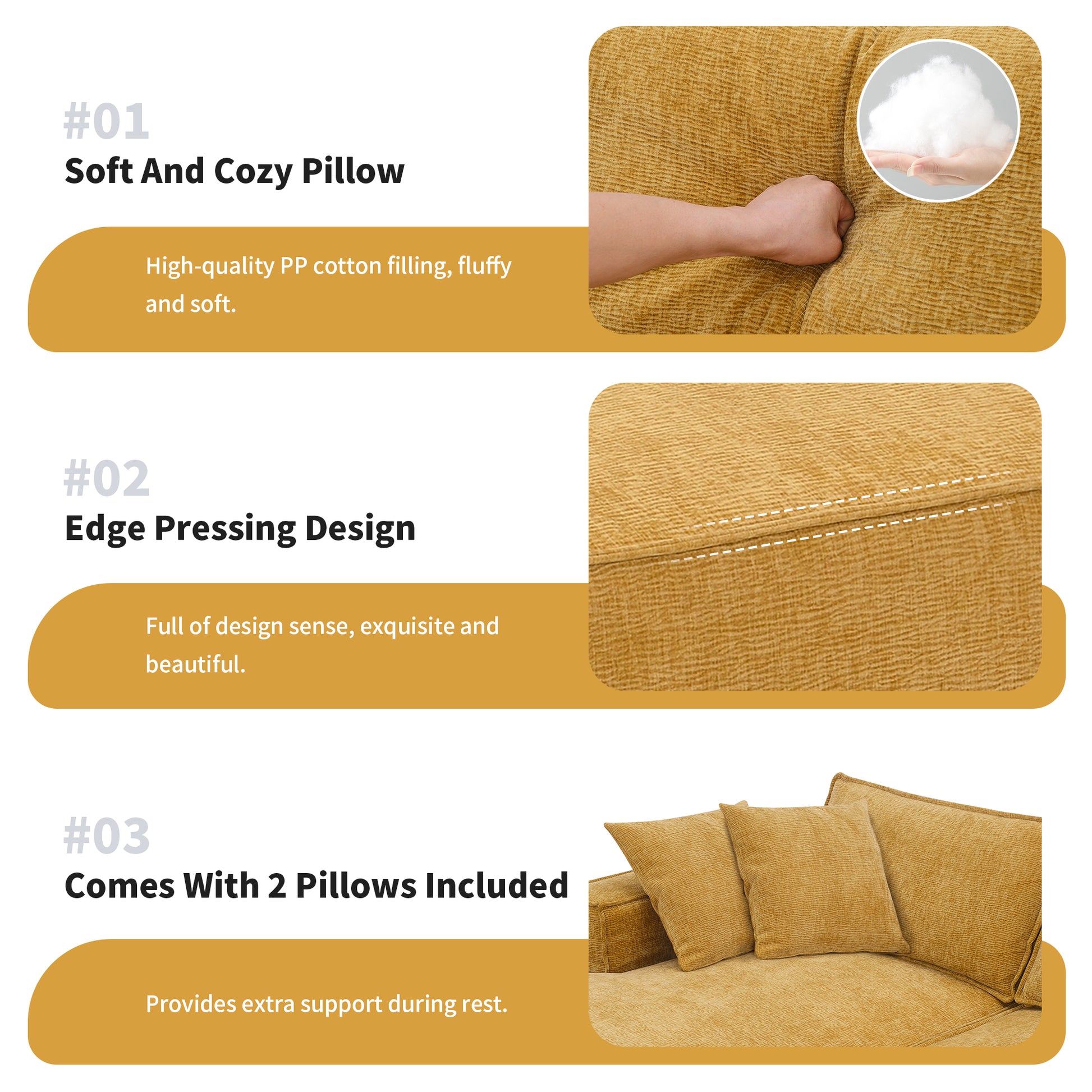 9587F Package Yellow Chenille 1 Seat