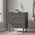 Nordic 3 Drawer Chest Grey Mdf