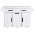 K&K Kitchen Island With Trash Can Storage Cabinet