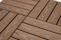 Wood Plastic Composite Deck Tiles Set Of 20Pcs, Composite Decking Resist Rust, Water, Weather, Easy To Diy & Maintain, Indoor&Outdoor,Ideal For Patios, Balconies, Rooftops, Decks, 12X12In Light Coffee Light Coffee Modern Plastic Wood Plastic