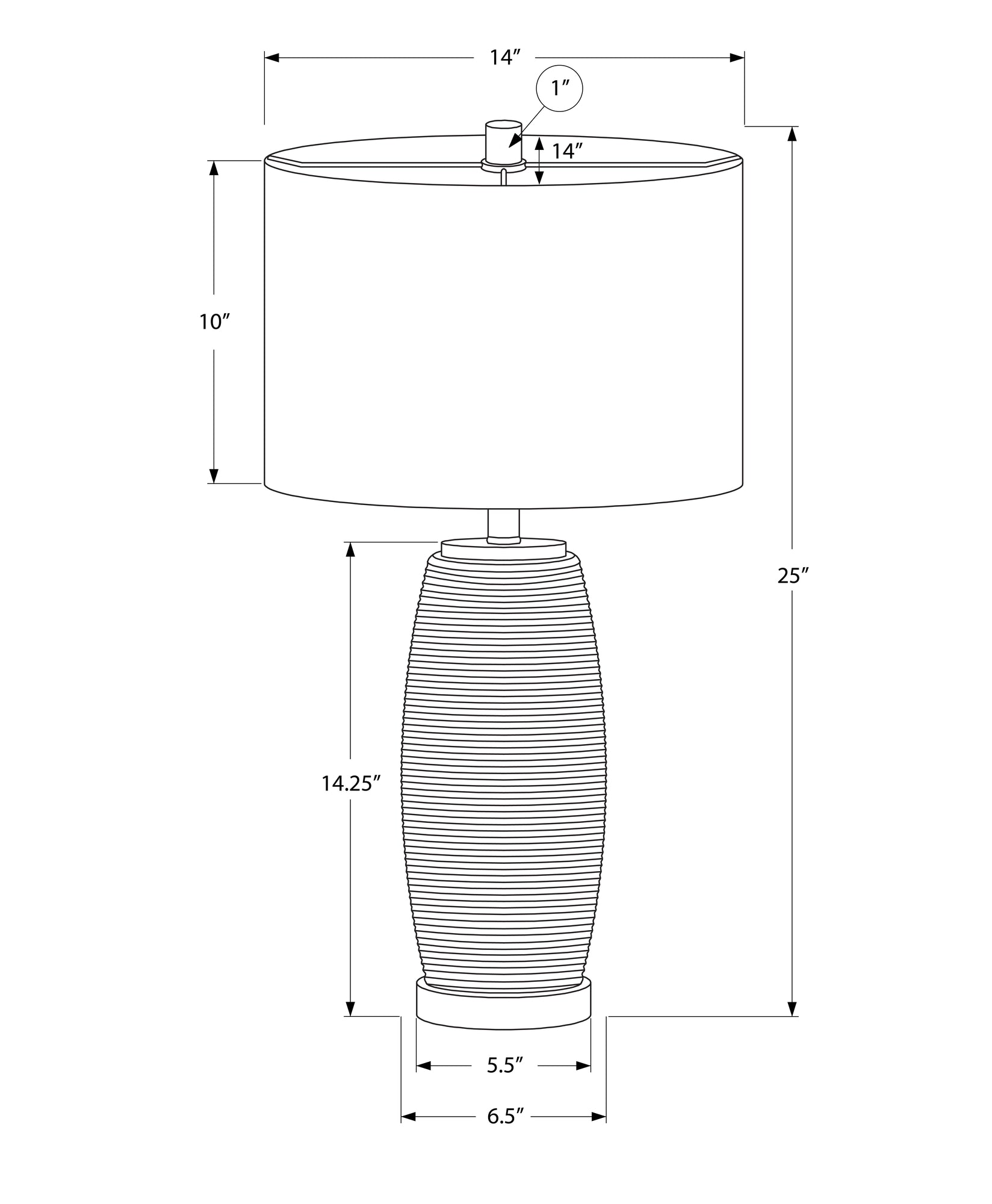 Lighting, 25"H, Table Lamp, Grey Ceramic, Grey Shade, Modern Grey Ceramic