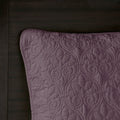Reversible Quilt Set Purple King Cal King Purple Cotton