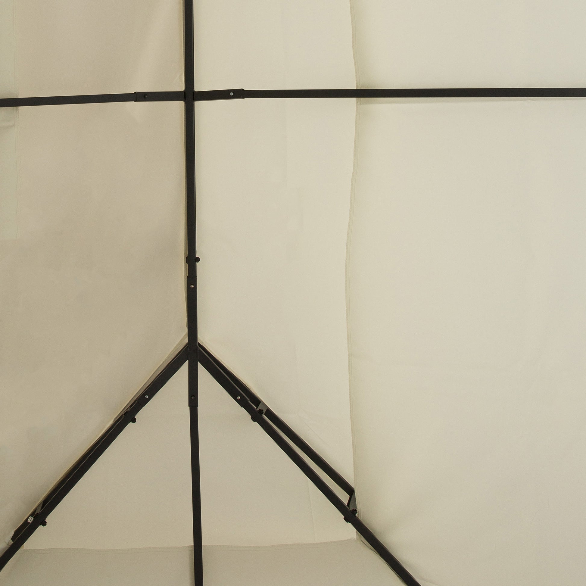 Outsunny 13' X 10' Gazebo Replacement Canopy, 2 Tier Top Uv Cover For 9.84' X 9.84' Outdoor Gazebo, Cream White Top Only Cream White Polyester