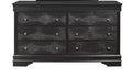 Shaker Crocodile Metallic Grey Dresser Metallic Grey Solid Wood Mdf