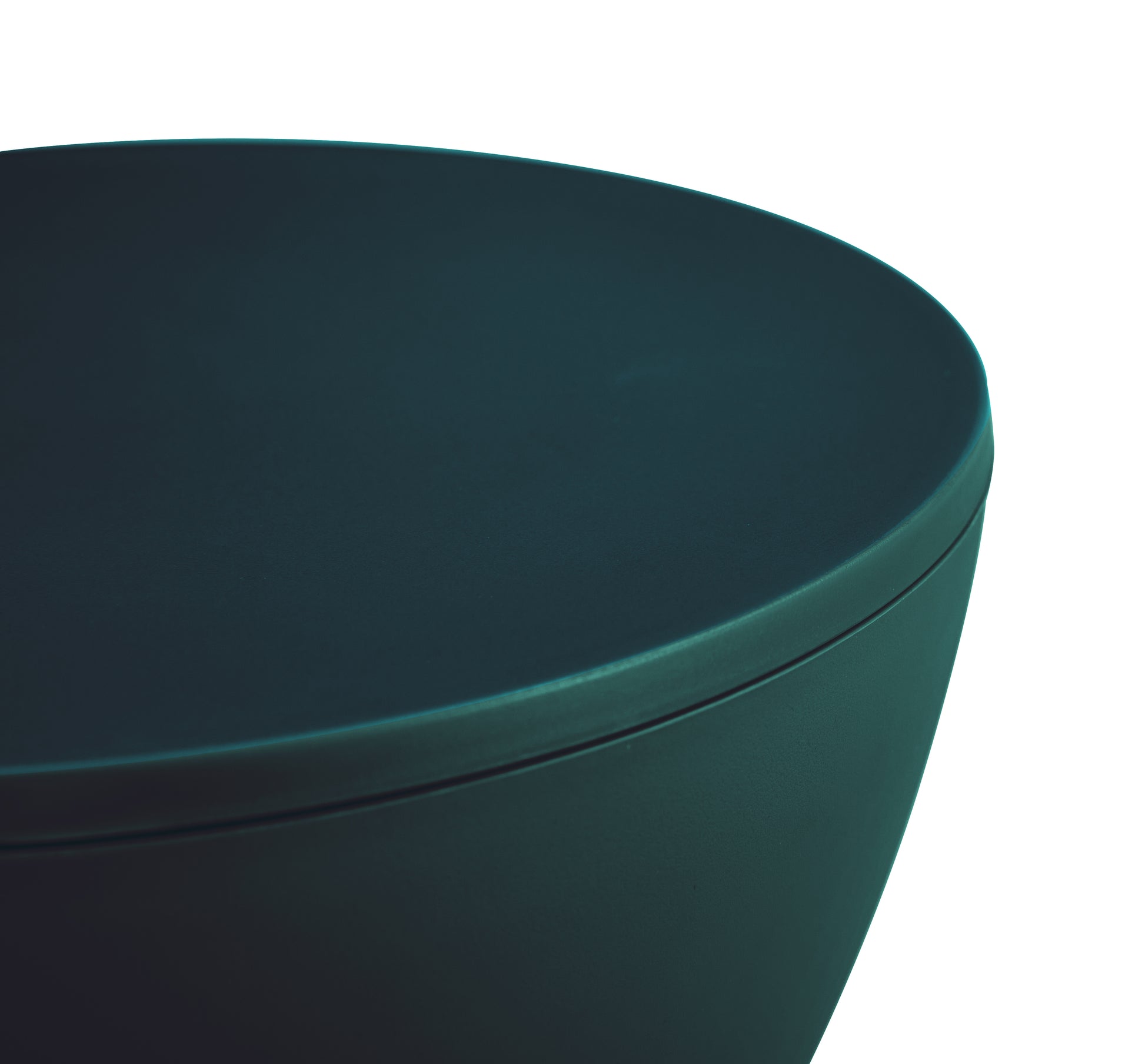 Dark Green Prince Stool Side Table Contemporary Modern Accent Stool In Whit Green Plastic