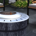 Outsunny Smokeless Fire Pit With Fireproof Mat, 20