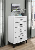 Mirage White Chest White Rubber Wood