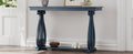 48 Inch Rustic Vintage Console Tablefarmhouse Style Entryway Table With Open Shelf And Sturdy Construction For Entryway And Living Room Navy Navy Distressed Finish Primary Living Space Antique,Rustic,Vintage Open Storage Console Tables Brushed