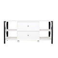 Tv Stands For Living Room, Industrial Tv Stand For Bedroom Furniture, Farmhouse Tv Stand 80 Inch Television Standmodern Horizontal Wood And Metal Open Bookshelf White 70 79 Inches Particle Board Mdf