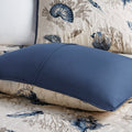 Brushed Microfiber Quilt Set With Throw Pillows Blue King King Blue Polyester