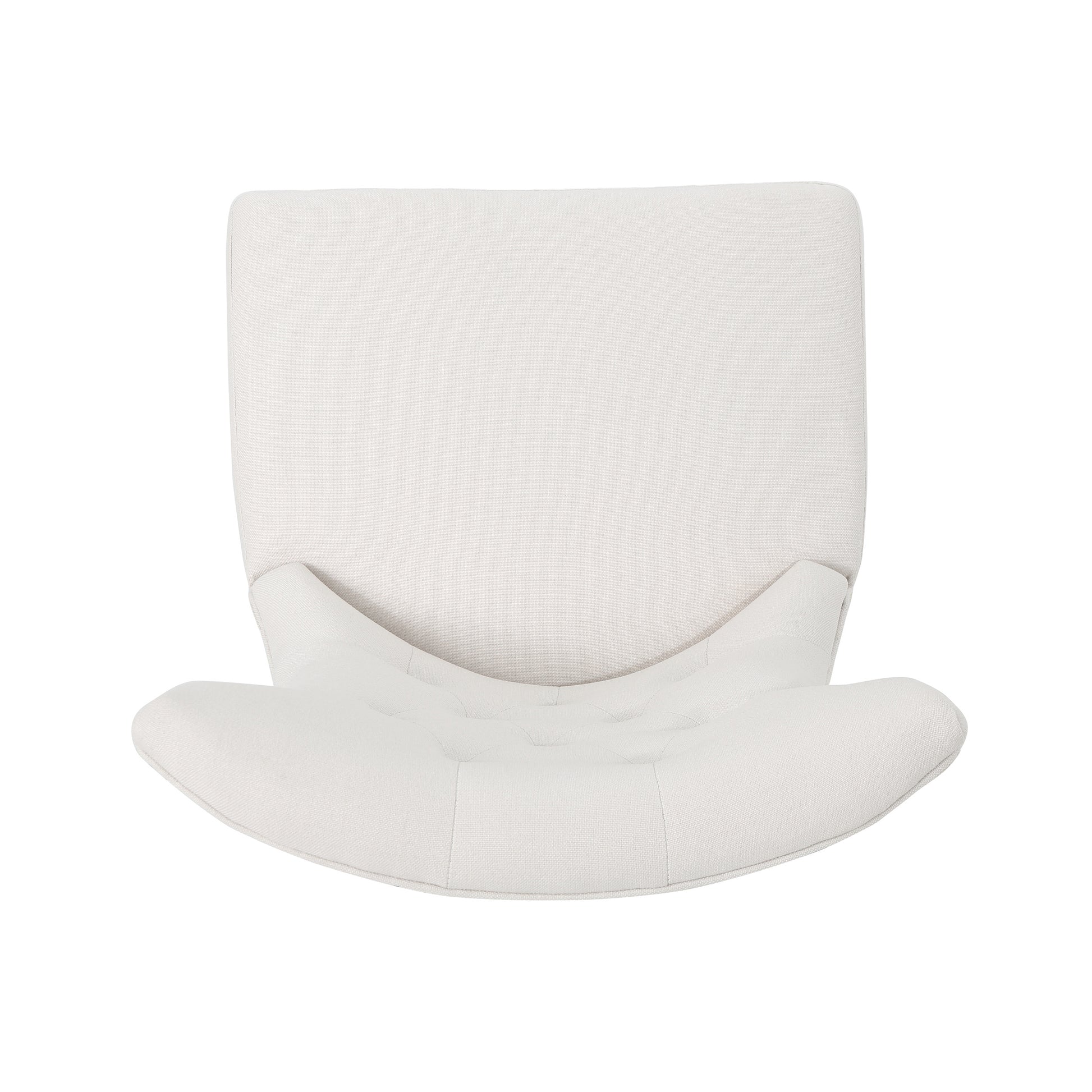 Dining Chair White Blue Fabric