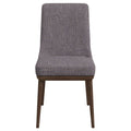 Kate Mid Century Modern Dining Chair Set Of 2 Grey Polyester