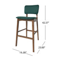 Bar Chair Dark Green Fabric