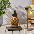 Pineapple Umbrella Base Yellow Concrete