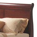 Cherry Queen Bed Box Spring Required Queen Cherry Wood Brown Bedroom Wood
