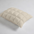 Overfilled Pillow Protector Single Piece Standard Size Beige Polyester