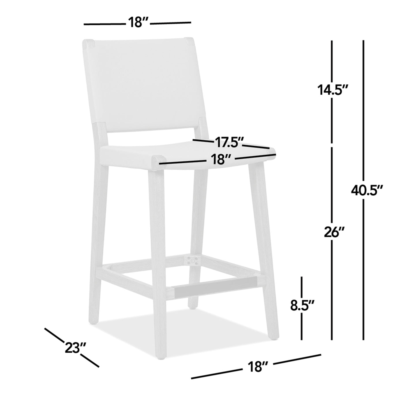 Pierre 26" Farmhouse Saddle Kitchen Island Counter Stool With Back, Sunkissed Beige Leather & Natural Wood Beige Rubberwood Leather