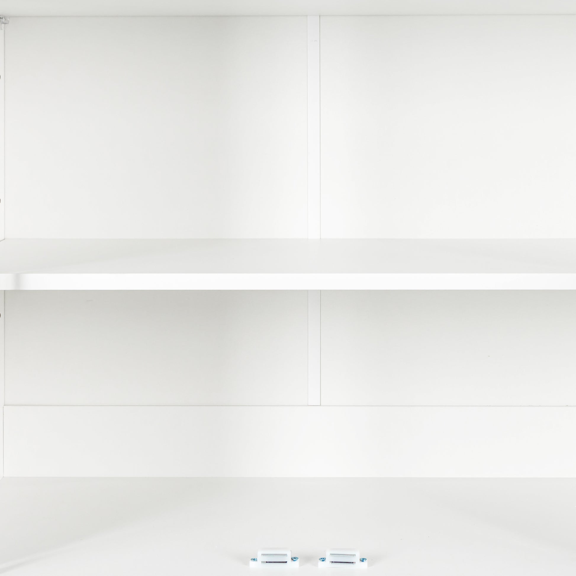 72" Kitchen Pantry Storage Cabinet, Traditional Freestanding Cupboard With 4 Doors And Adjustable Shelves, Large Central Drawer, White White Particle Board Mdf