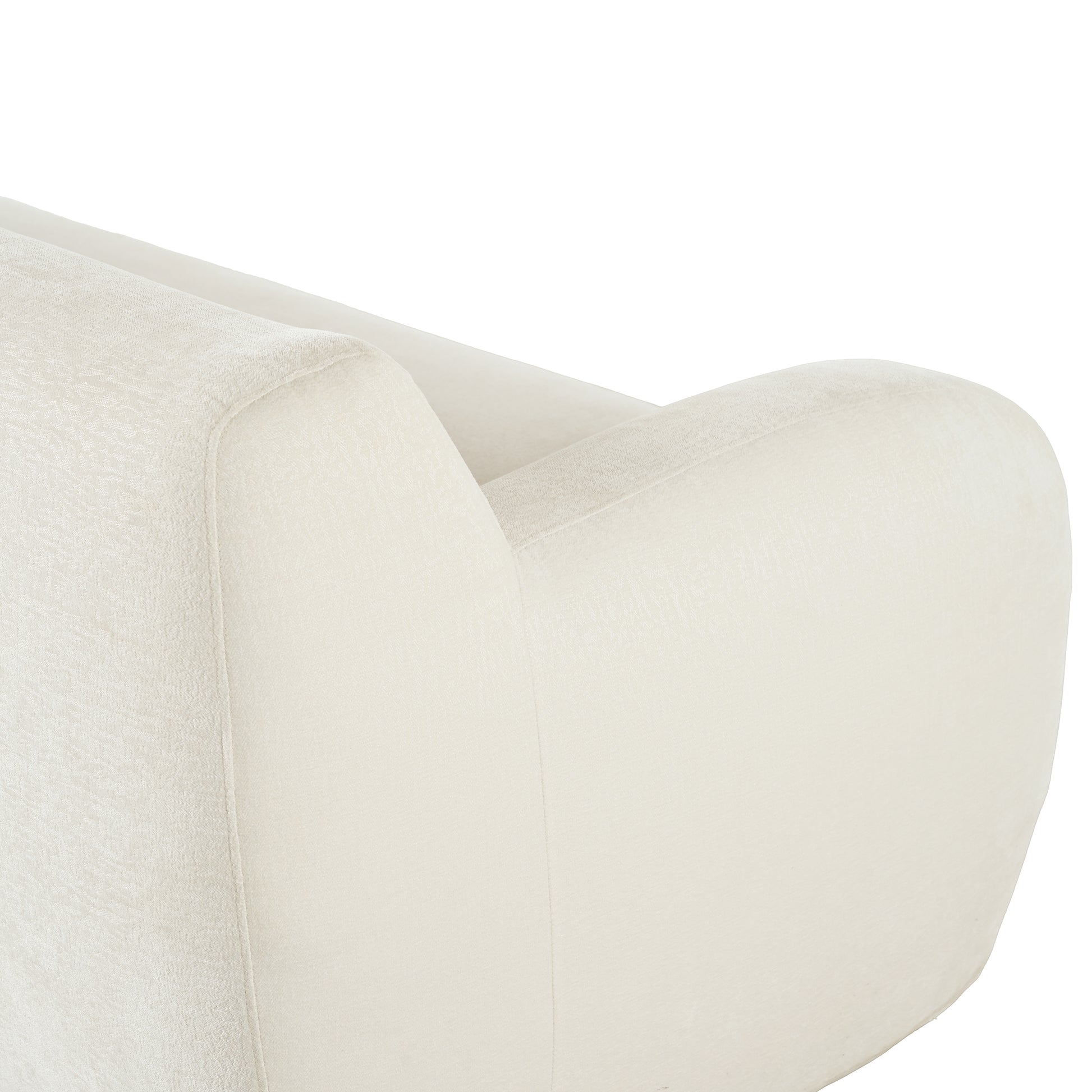 81.5'' Minimalist Curved Upholstered Sofa, 3 Seat Modular Casual Sofa For Living Room, Bedroom, And Apartments Beige Polyester 3 Seat