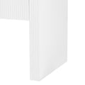 Striped Storage Cabinet With 4 Doorsadjustable, Suitable For Study,Entrance And Living Room White Mdf