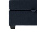Adjustable Arms And Backs Modern U Shape Linen Couch Modular Sectional Sofa Couch With Storage Seat, Large Convertible Sofa With Reversible Chaise For Living Room Apartment Office, Blue Blue Polyester 4 Seat