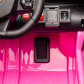 12V Kids Ride On Car W Parents Remote Control,Licensed Lamborghini Aventador Xago,Hydraulic Pressure Door,Slow Start,Early Education,Bluetooth,Adjustable Volume,Mp3,Usb,Led Lights For Kids Aged 2 4. Pink 50 99 Lbs Polypropylene