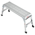 Work Platform Aluminum Portable Bench Folding Ladder Ansi Capacity 225 Lbs 40