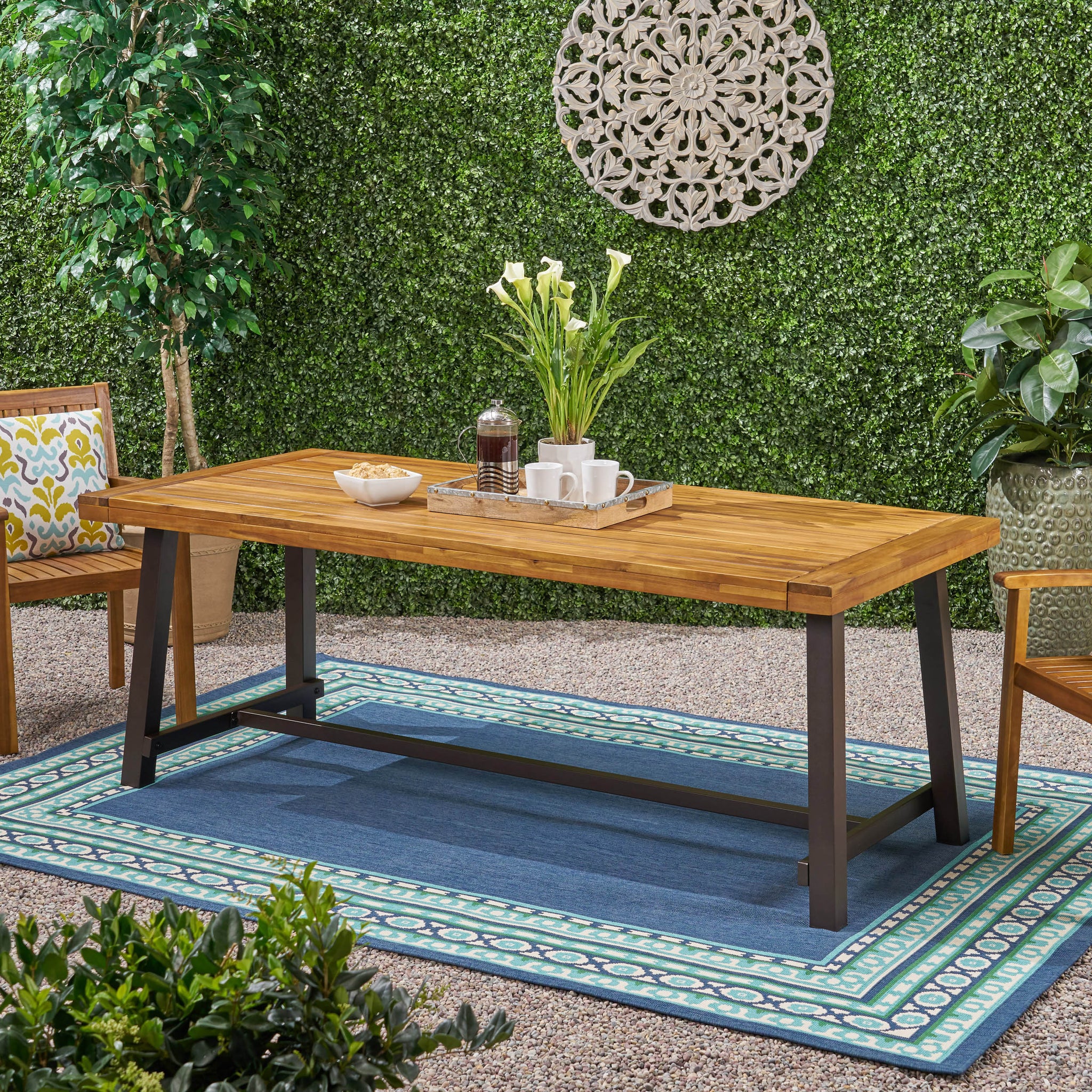 Outdoor Dining Table Teak Wood