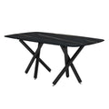 Large Modern Minimalist Rectangular Dining Table With 0.39 