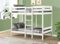 Esin Bunk Bed T T , White Finish Bd01864 Twin White Wood