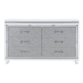 Maloise White Dresser White Solid Wood Mdf