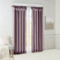 Twist Tab Lined Window Curtain Panel Only 1 Pc Window Panel Purple Polyester