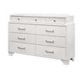 Civic White Dresser White Solid Wood Mdf