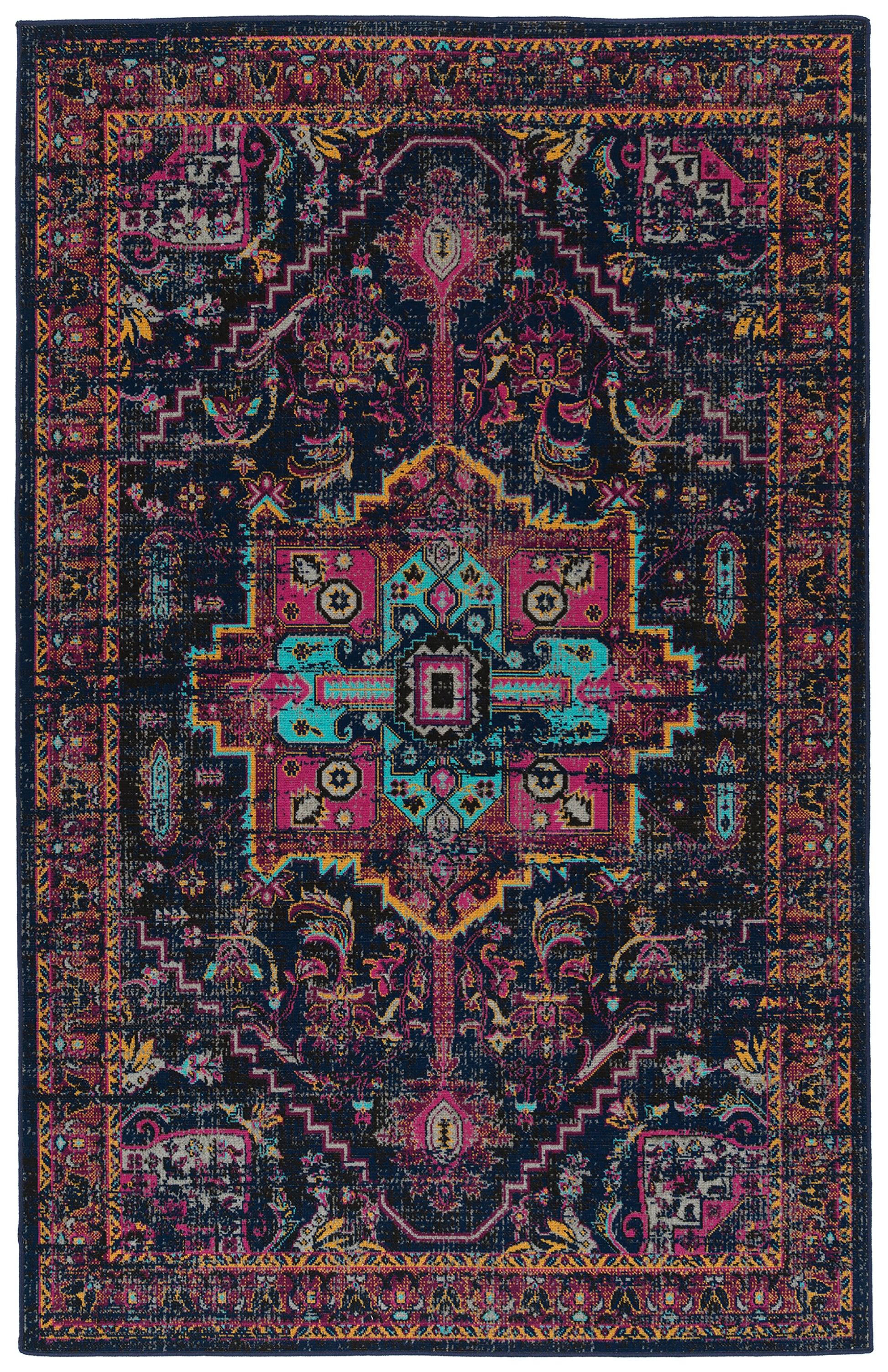 Casual, Modern, Traditional, Transitional, Southwestern, Global Inspired, Vintage, Textured Cut Pile 9' X 12' Rectangle Area Rug Multi Polypropylene