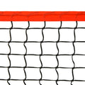 Soozier 10Ft Portable Soccer Tennis Pickleball Badminton Mini Tennis Net W Sideline For Training With Included Storage Bag, Red Black Red Iron
