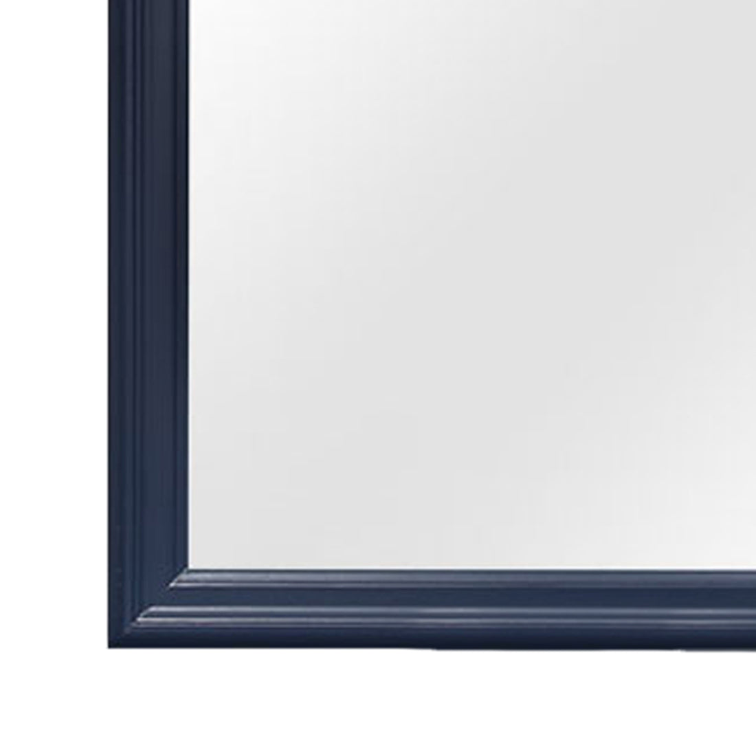 Charlston Blue Mirror Blue Solid Wood Mdf