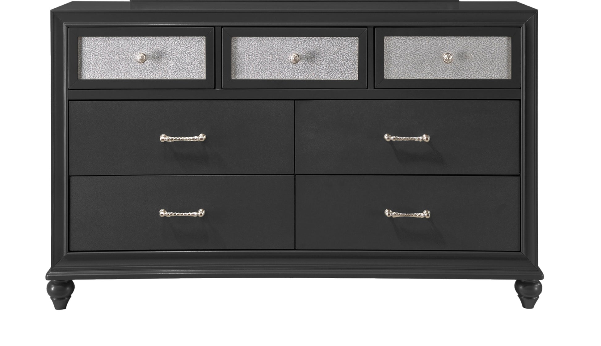 black glitter dresser Lent Glitter Wood - 10 Drawer LED Dresser with USB Charging, Modern Storage Cabinet for Closet Organization, Living Room & Hallway Furniture