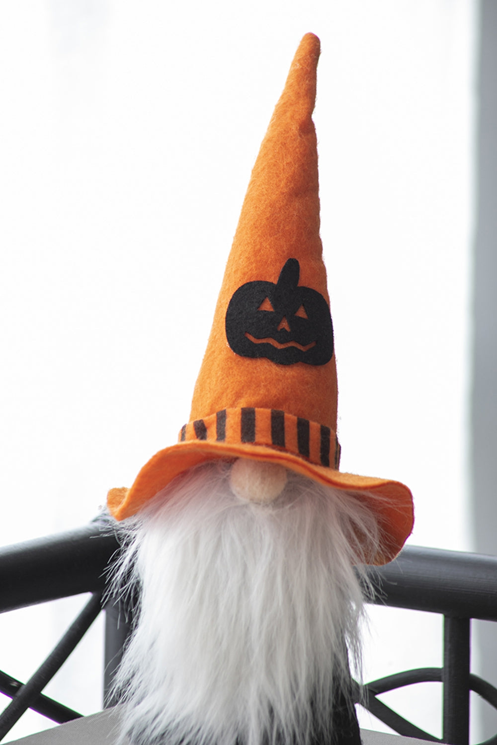 Set Of 4, 12"H Halloween Gnome Decor, Black Orange Gray Black,Gray,Orange Polyester