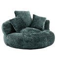 Coolmore Lazy Sofa Durable Comfort Lounger High Back Bean Bag Chair Couch With Three Pillows For Adults And Kids, Indoor & Outdoor, Single Gaming Sofa Chair For Bedroom,Office Emerald Chenille Emerald Foam Chenille 1 Seat