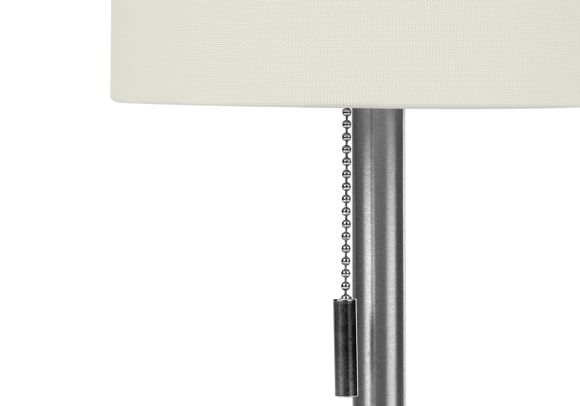 Lighting, Set Of 2, 17"H, Table Lamp, Usb Port Included, Nickel Metal, Ivory Cream Shade, Contemporary Silver Metal