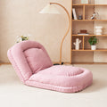 Triple Fold Down Sofa Bed,Pink Pink Metal Cotton Metal