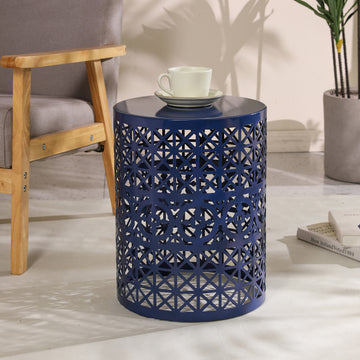 Cranbrook Side Table Dark Blue Iron